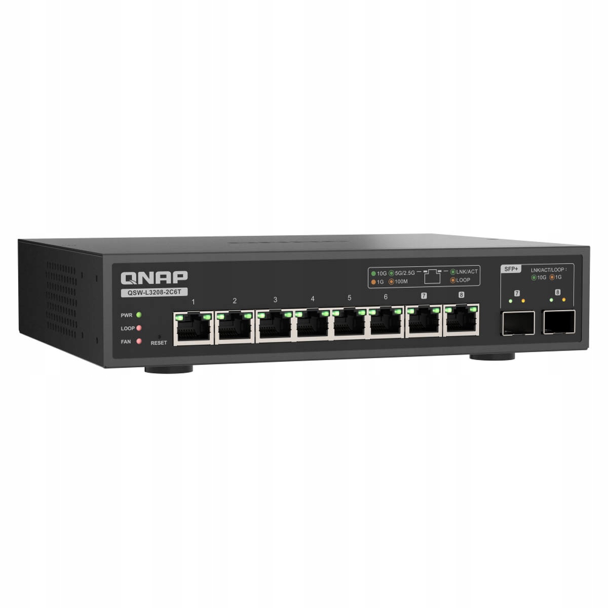 Qnap QSW-L3205-1C4T Lite managed prepínač 5 port 4x 10GbE RJ45, 1x