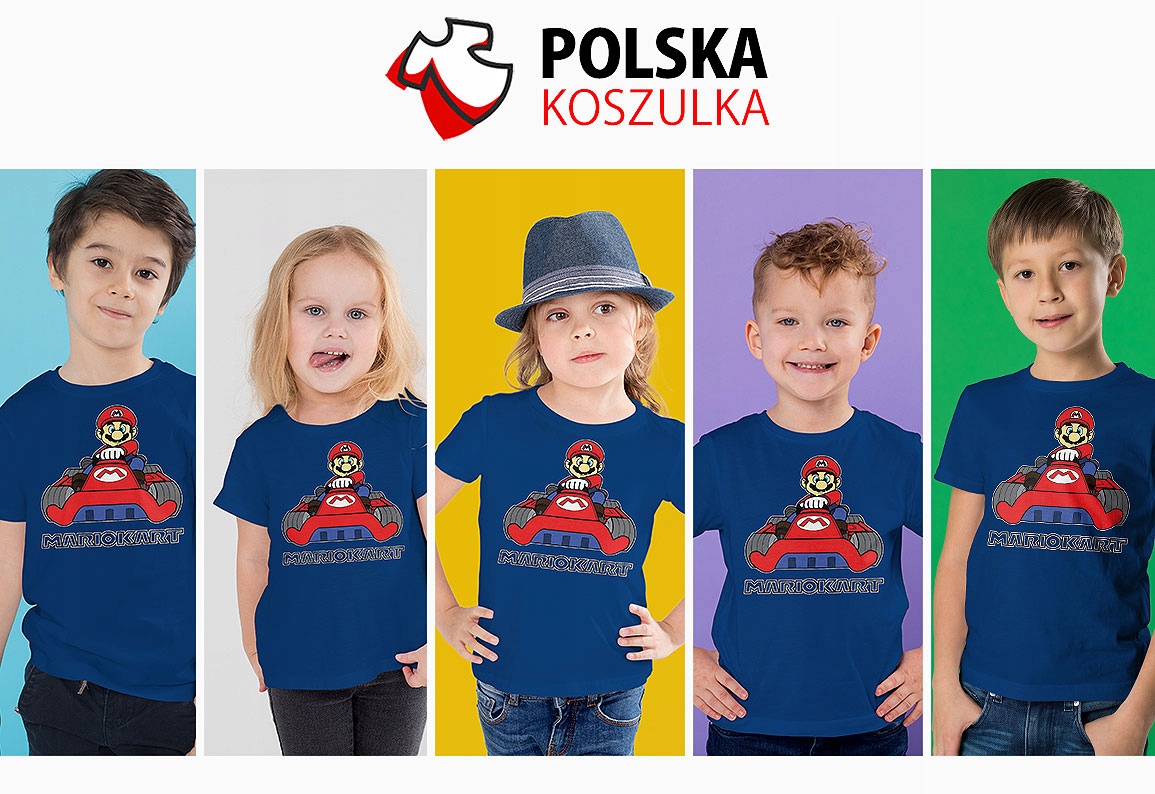 T-SHIRT KOSZULKA MARIO KART 104 110 JAKOŚĆ JAKOŚĆ Stan opakowania oryginalne