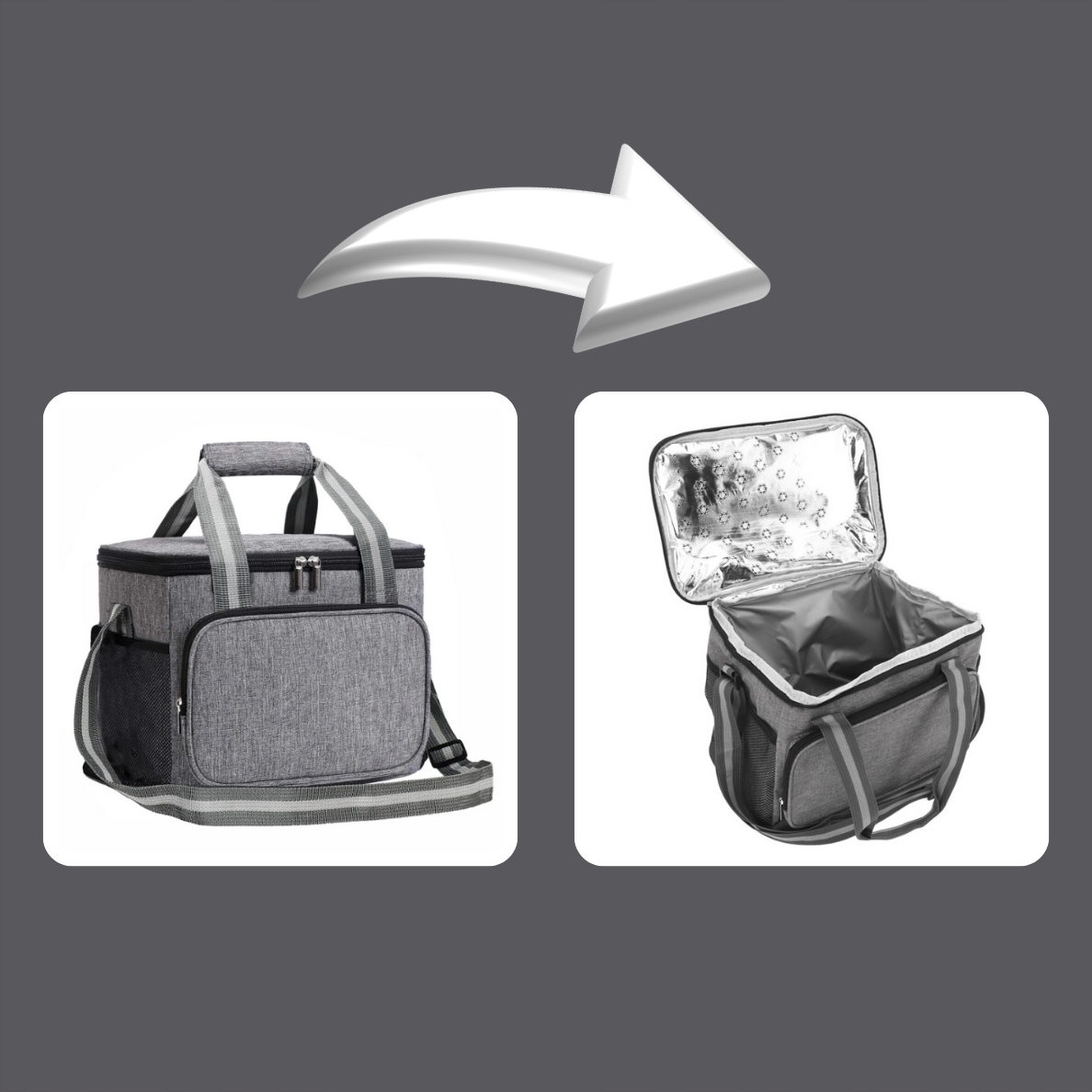 Torba Termiczna ŚNIADANIOWA duża na śniadanie jedzenie napoje LUNCH BOX EAN (GTIN) 5905884007778