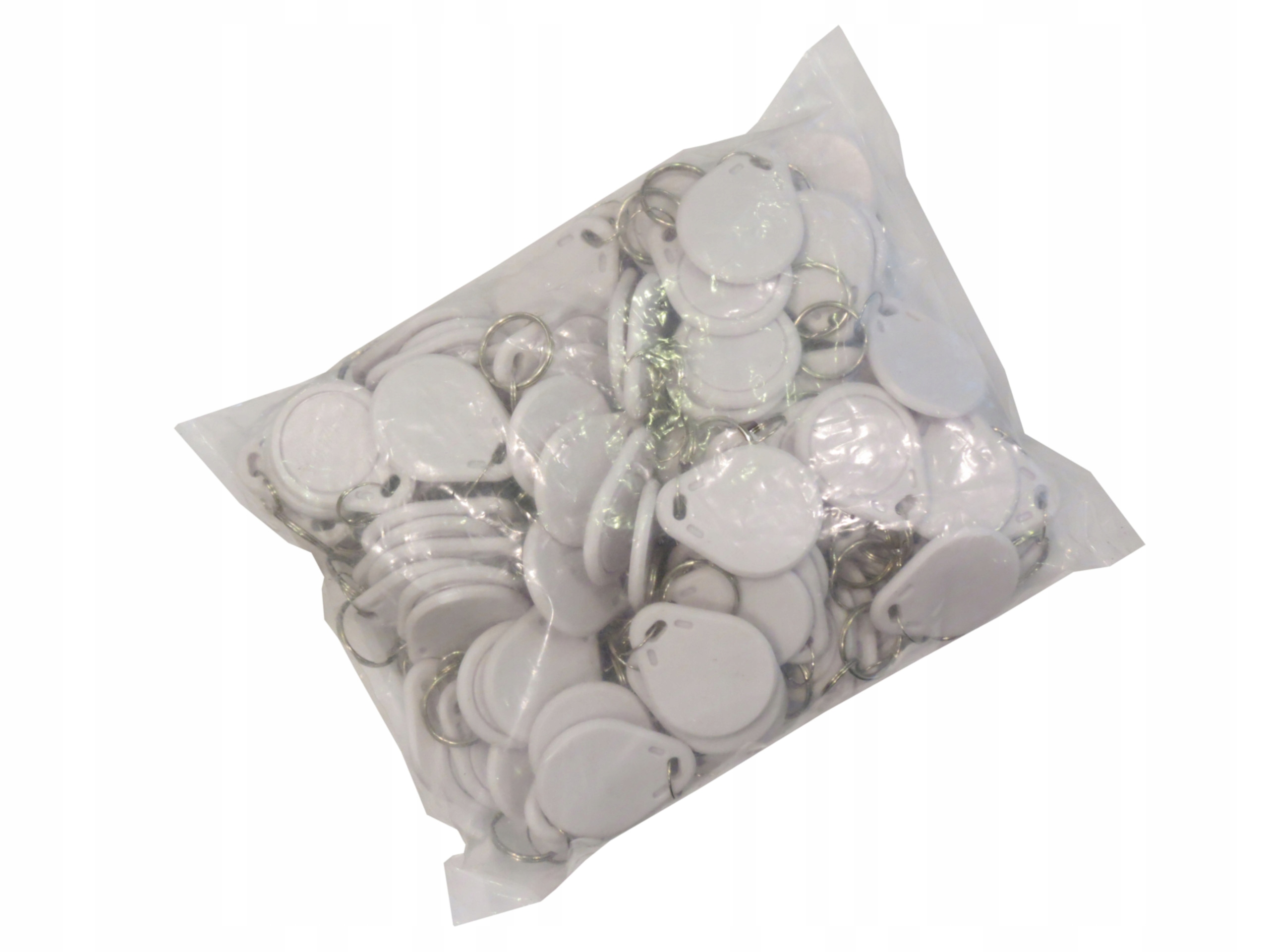 Přívěsek Na Klíče pro Mifare 13,56 MHz 1k Classic pro Zámek Domofonu, bílý, 100 kusů