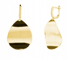 Stříbrné náušnice Ag 925 pozlacené s zirkony IM0090125EG