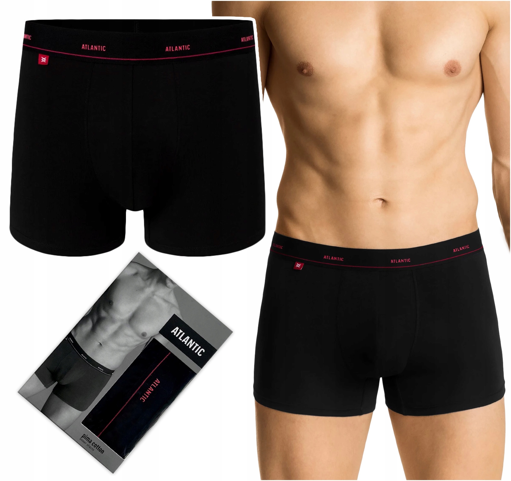 

Atlantic 1190 bokserki męskie Bawełna Pima XL