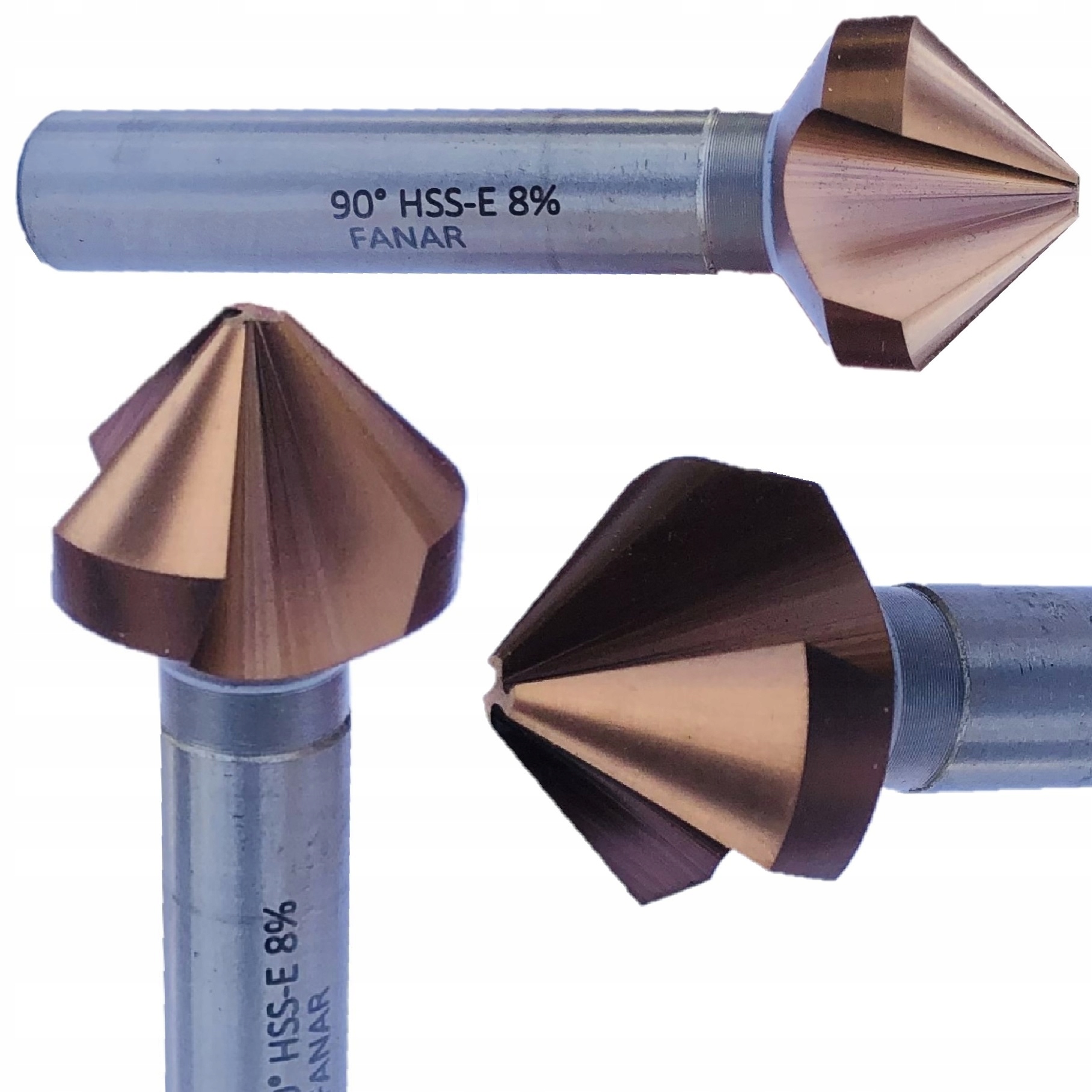 Fanar Pogłębiacz stożkowy fazownik 10,4 mm Hsse TiCN 90 stopni