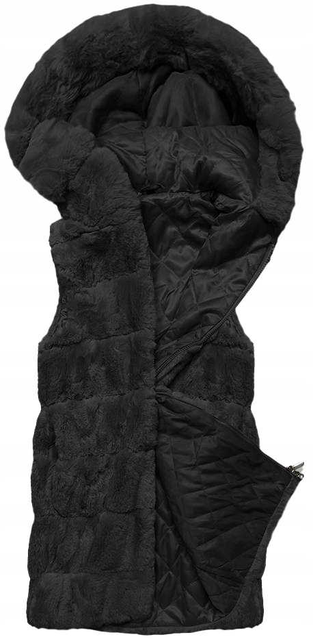 Kožešinová Vesta B8059 Černá XL (42)