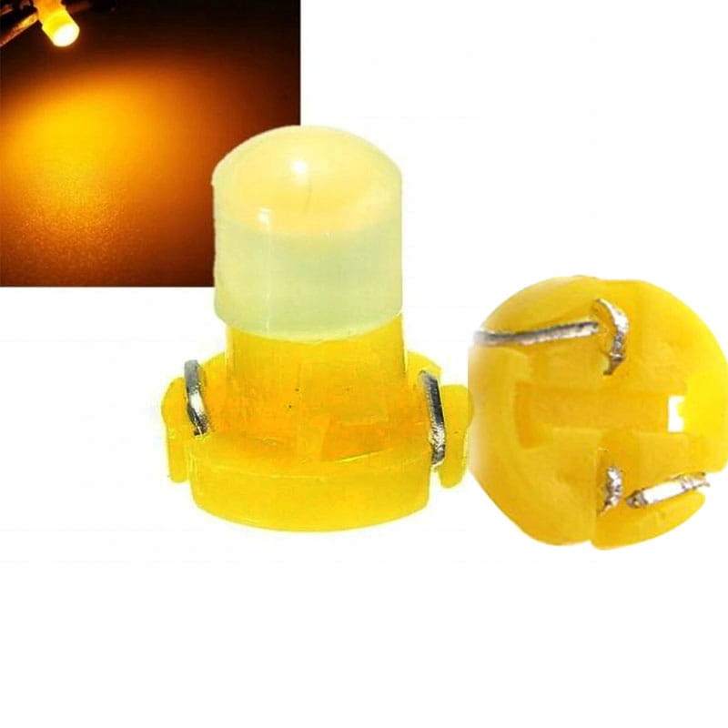 Led Licznika Mleczna Żarówka Dioda T3 8X10 Żółta Cob Kokpitku Panelu