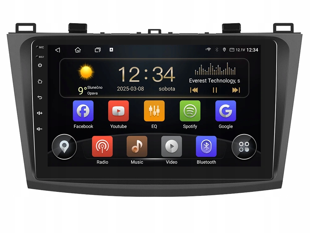 Isudar 2DIN autorádio T72-IEV32 Android, Mazda 3 II. generace