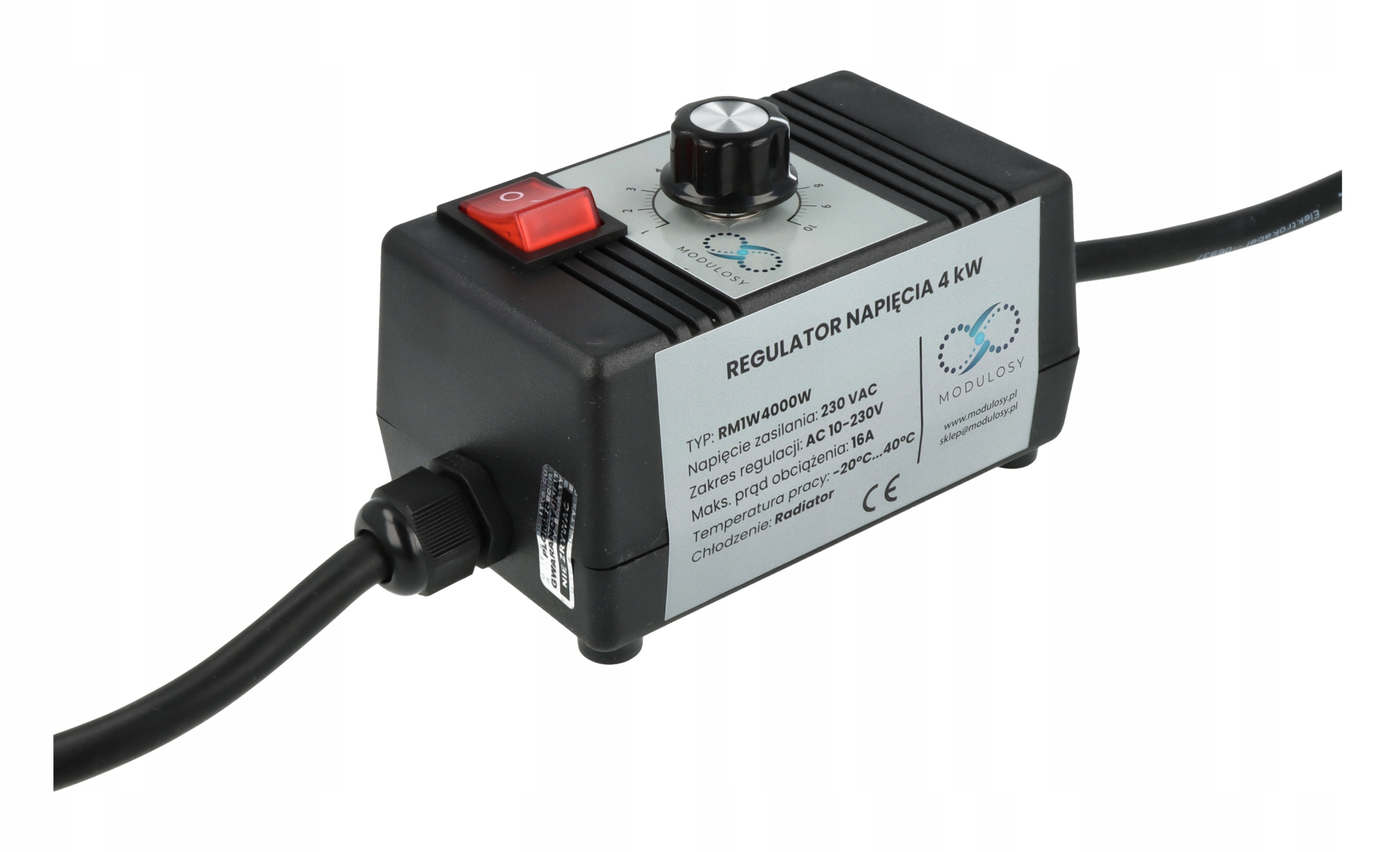 REGULATOR NAPIĘCIA OBROTÓW MOCY GRZAŁKI 2500W 230V EAN (GTIN) 5903689135436