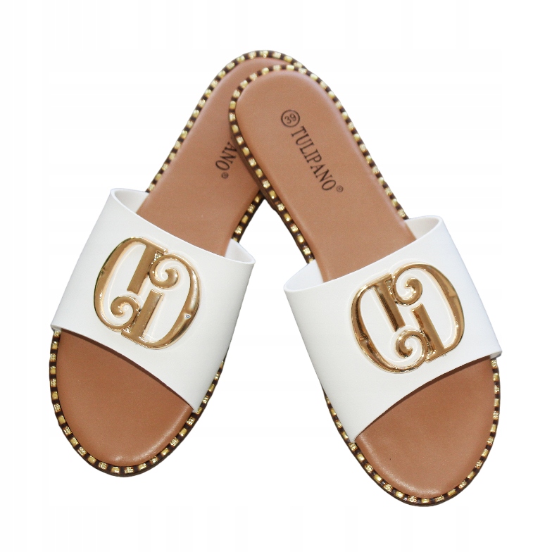 Dámské nazouváky klasické bílé ploché vel.