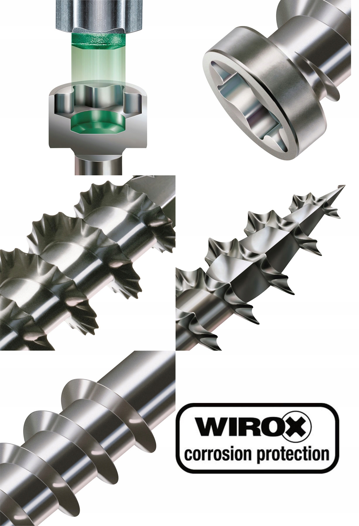 SPAX Wkręt do tarasu 4,5x60 WIROX 1000szt +wiertło Kod producenta SC0764-17