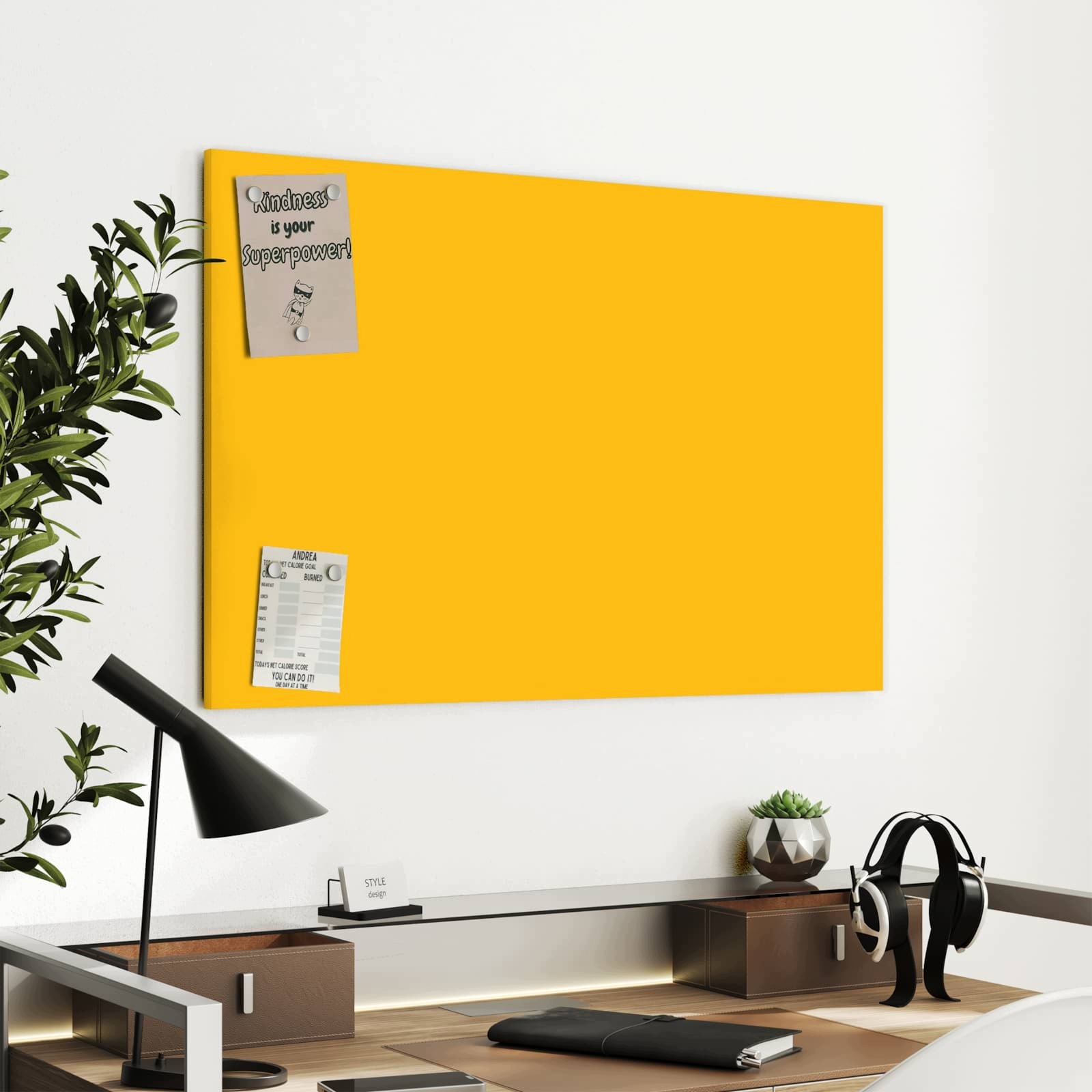 Magnetická tabule Oranžové Pozadí A 90 × 60 cm