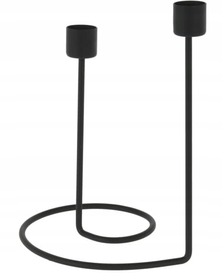 

Świecznik Czarny Metalowy 19,5 CM