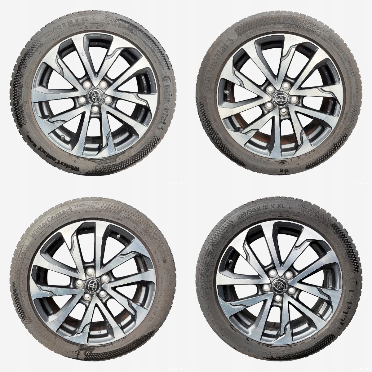 discs wheels tyres TOYOTA C-HR II CONTINENTAL 225/50/18" 6MM winter M+S