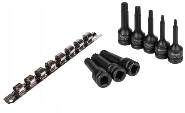 Nasadki udarowe Spline trzpień M5-m18 Rischmann