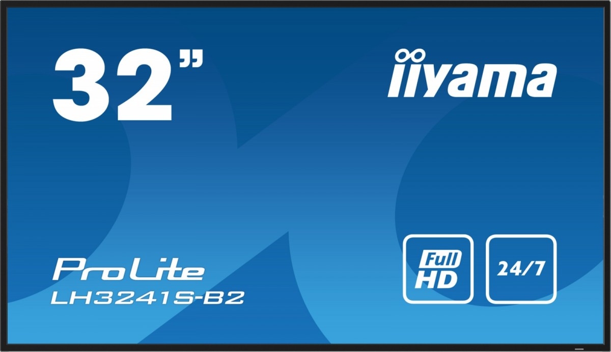 Iiyama Monitor 32 palců LH3241S-B2 IPS,FHD,HDMI,24/7,RJ45