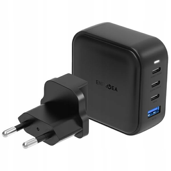 Energea nabíjecí síť 1xUSB+3xUSB-C Pd-pps-qc 3.0 100W 3C1A černá/černá Us+eu