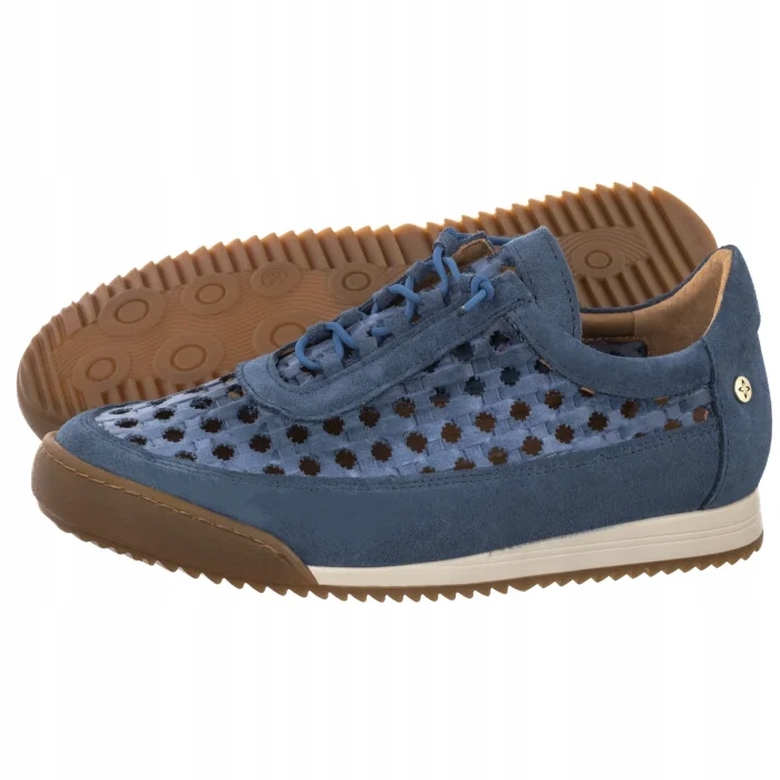 Kožené dámské tenisky Maciejka, modré, velikost 07323-17