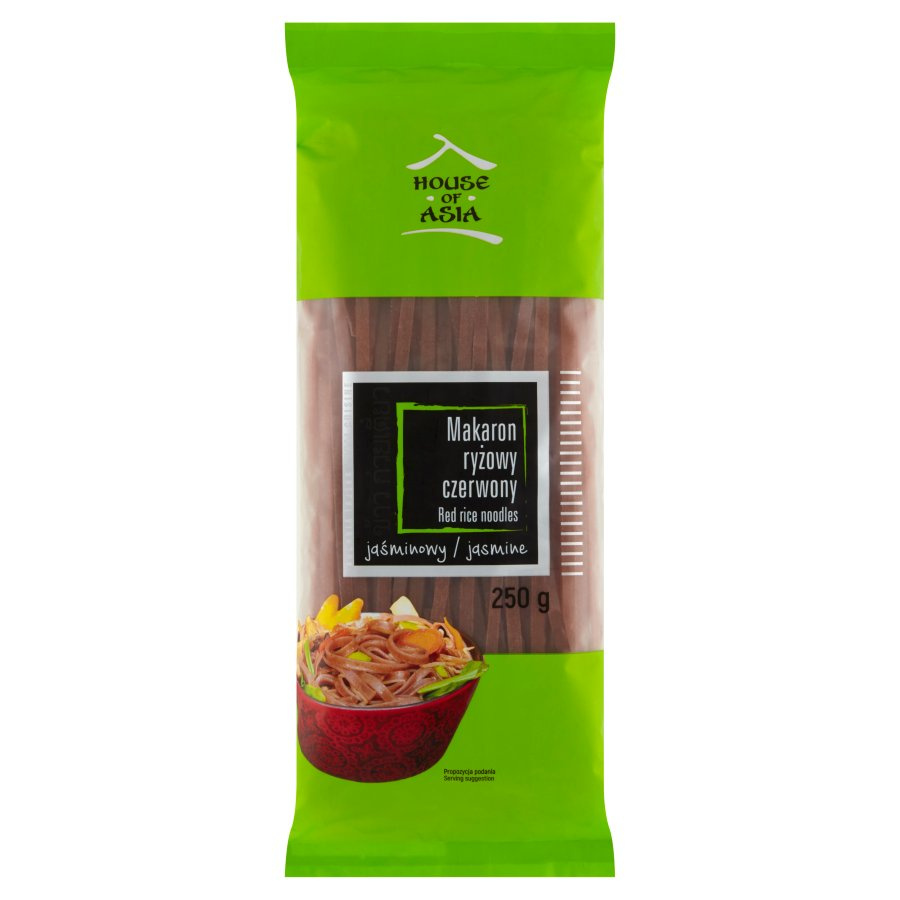 

Makaron ryżowy czerwony jaśminowy 250 g. Hoa