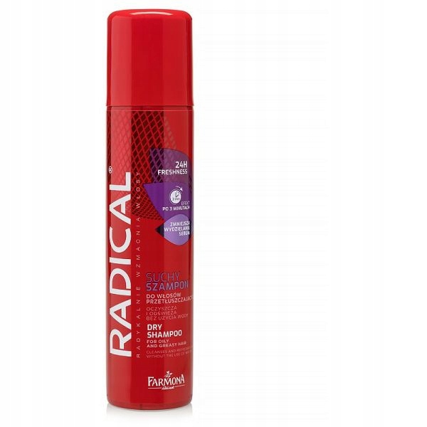 Radical Suchy szampon do włosów tłustych Ekstra Świeżość 180ml