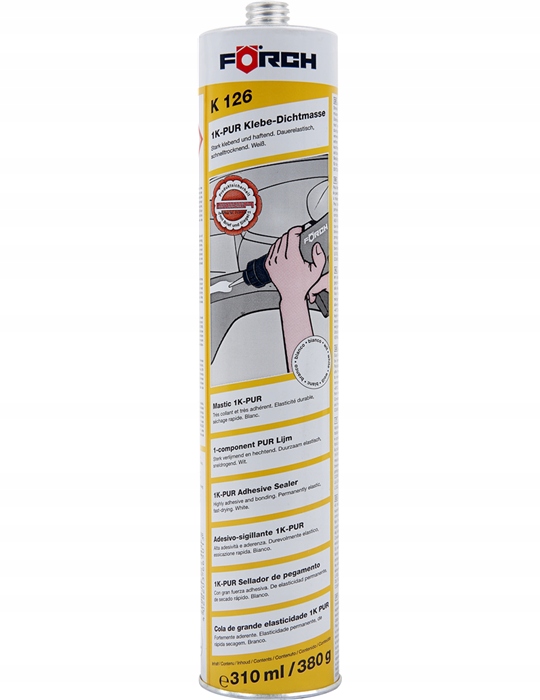 FORCH K126 MASA KLEJĄCO USZCZELNIAJĄCA BIAŁA 310ML