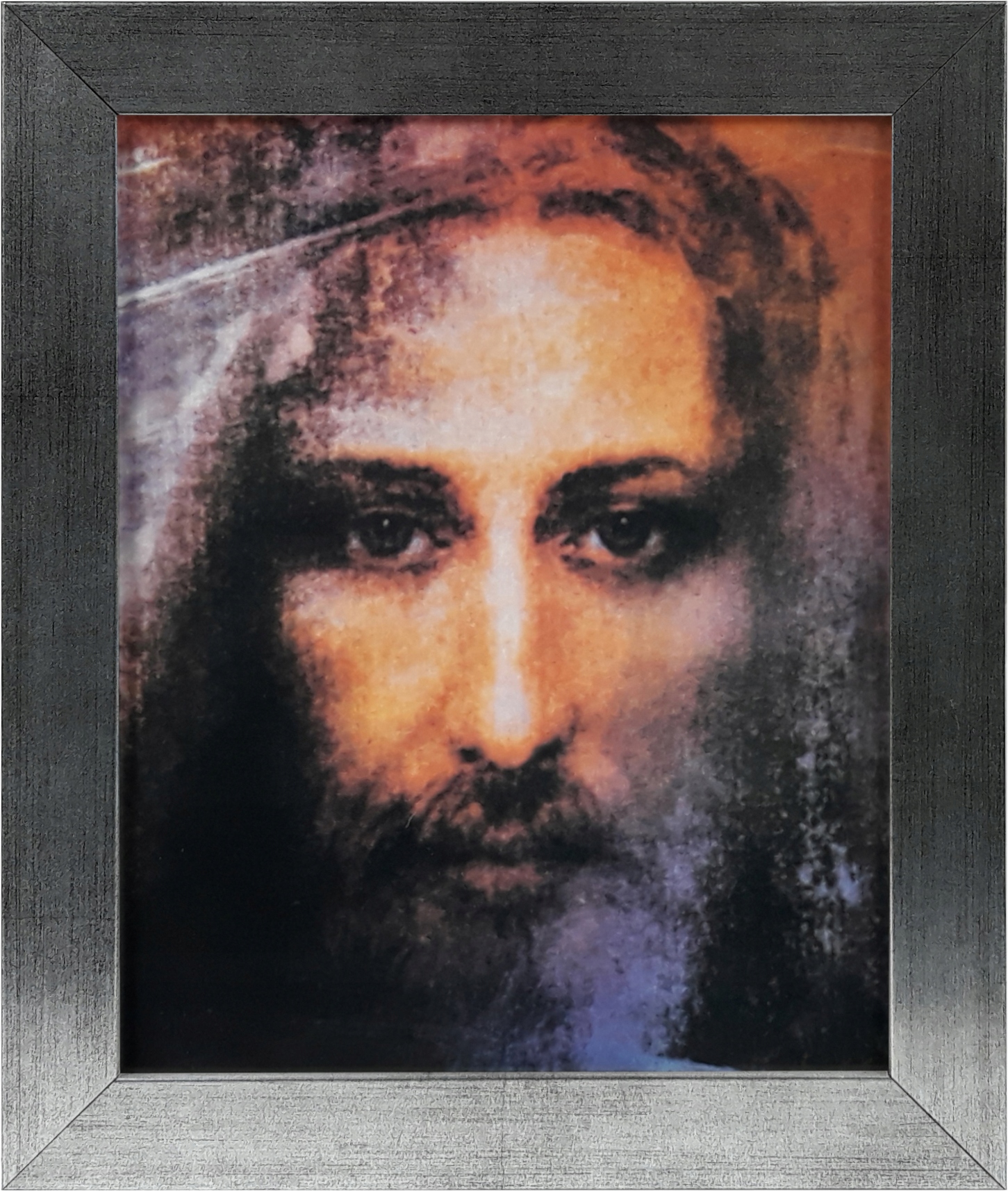 

Obraz 30x25 Jezus Całun Turyński Srebrna Rama