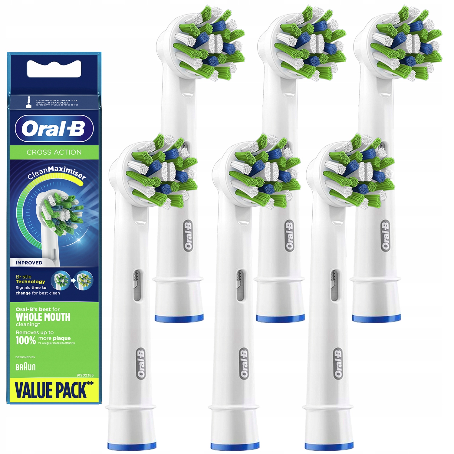 

Braun Oral-b Cross Action Oryginalne Końcówki EB50