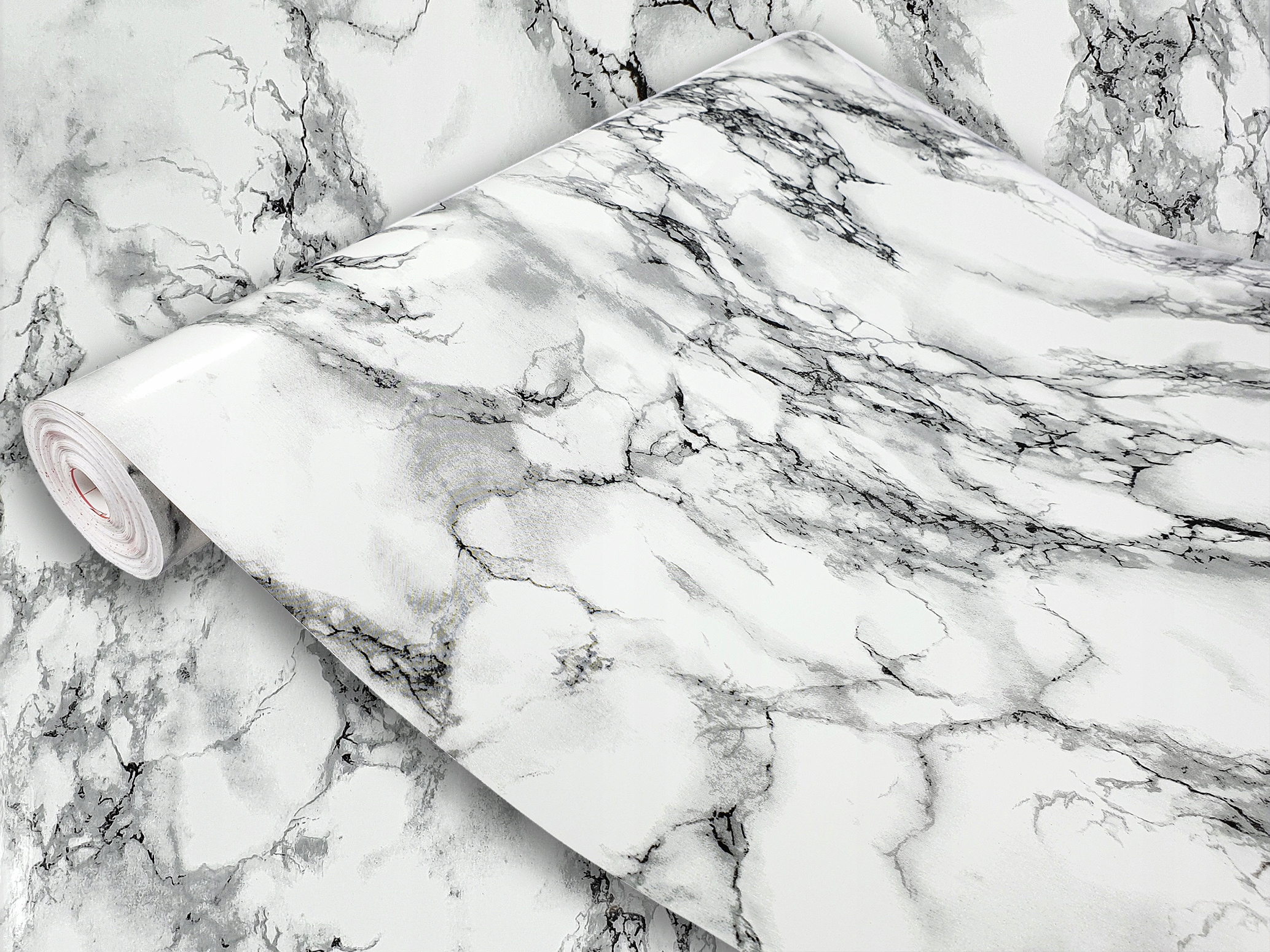 

Folia Samoprzylepna Meblowa Marmur Biały Czarny