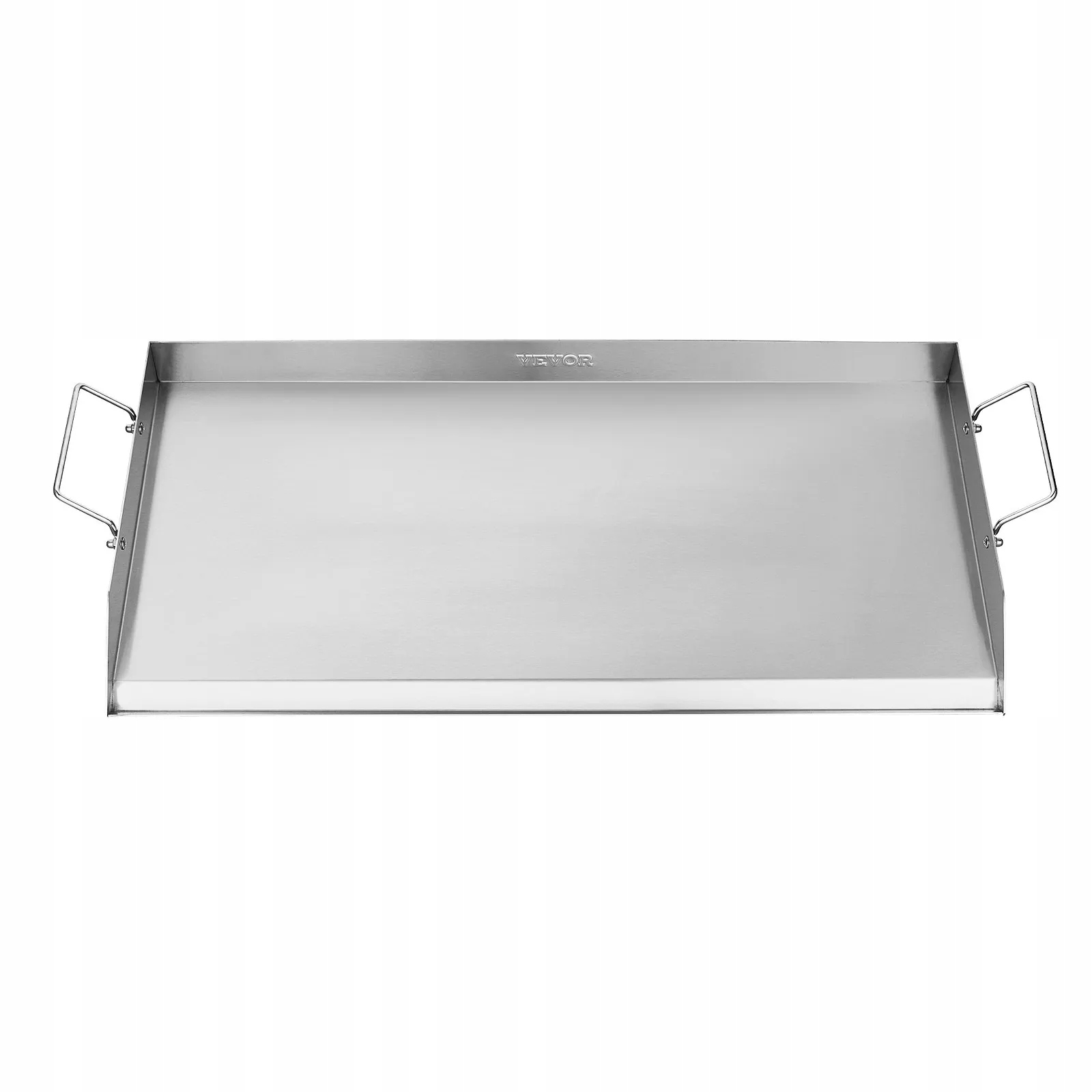 Ocelová grilovací deska 809 x 370 mm univerzální s držákem pro Bbq a kempování