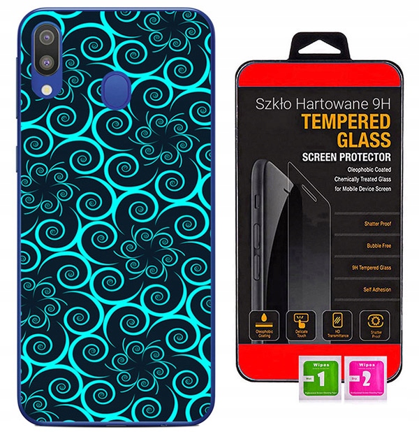 

Etui Guma Foto do Samsung A40 Szkło 9H