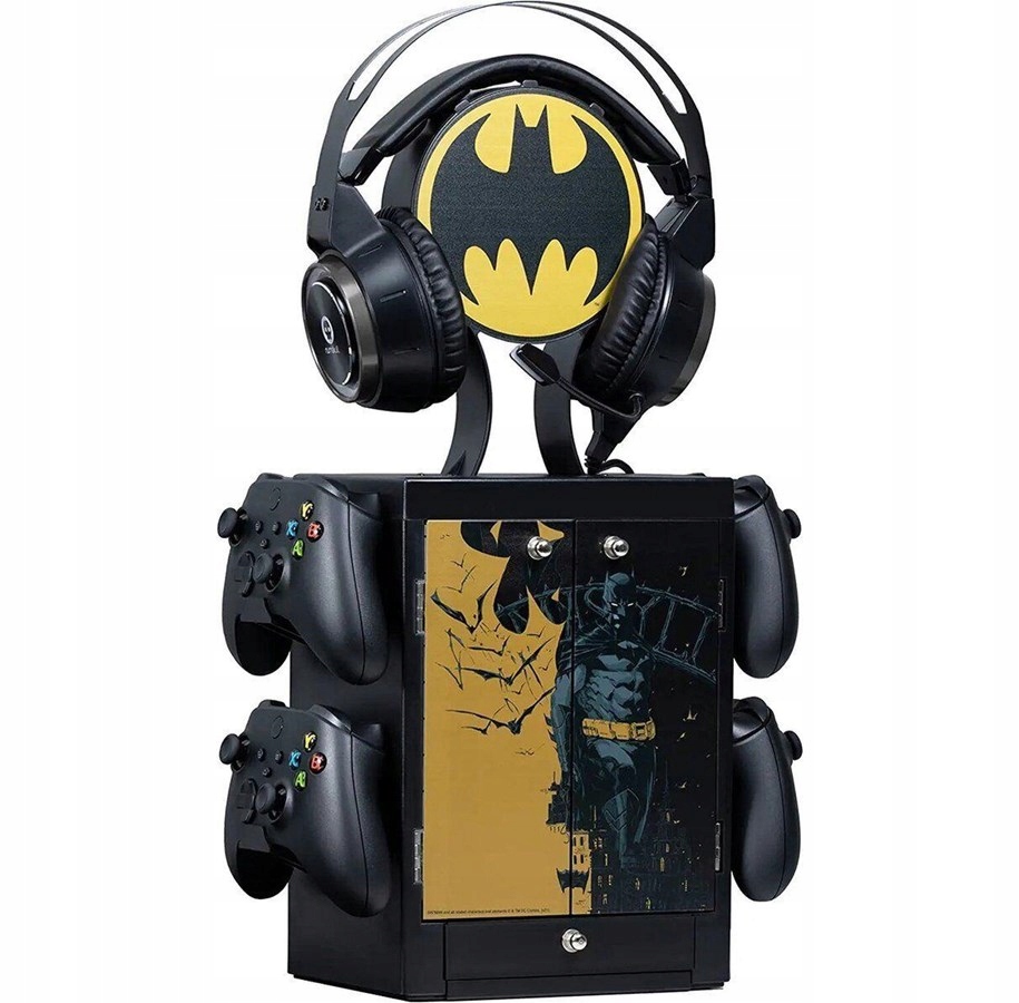 Batman PS5 Xbox Nintendo Logo Stojan 4 Herní Podložky Headset Locker DC