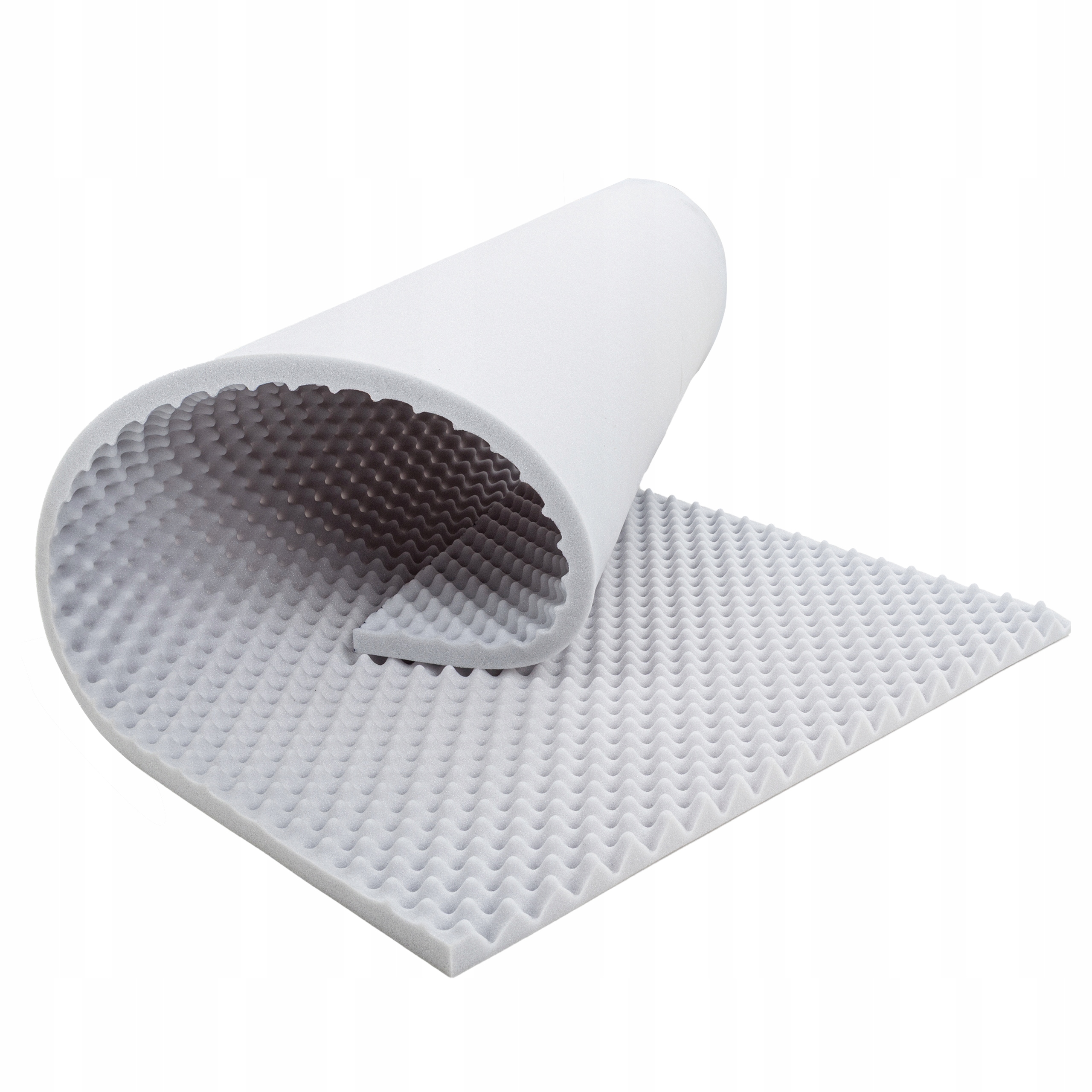 Akustické stěnové panely eliminující echo, stropní kazety, popelavé, 4 cm