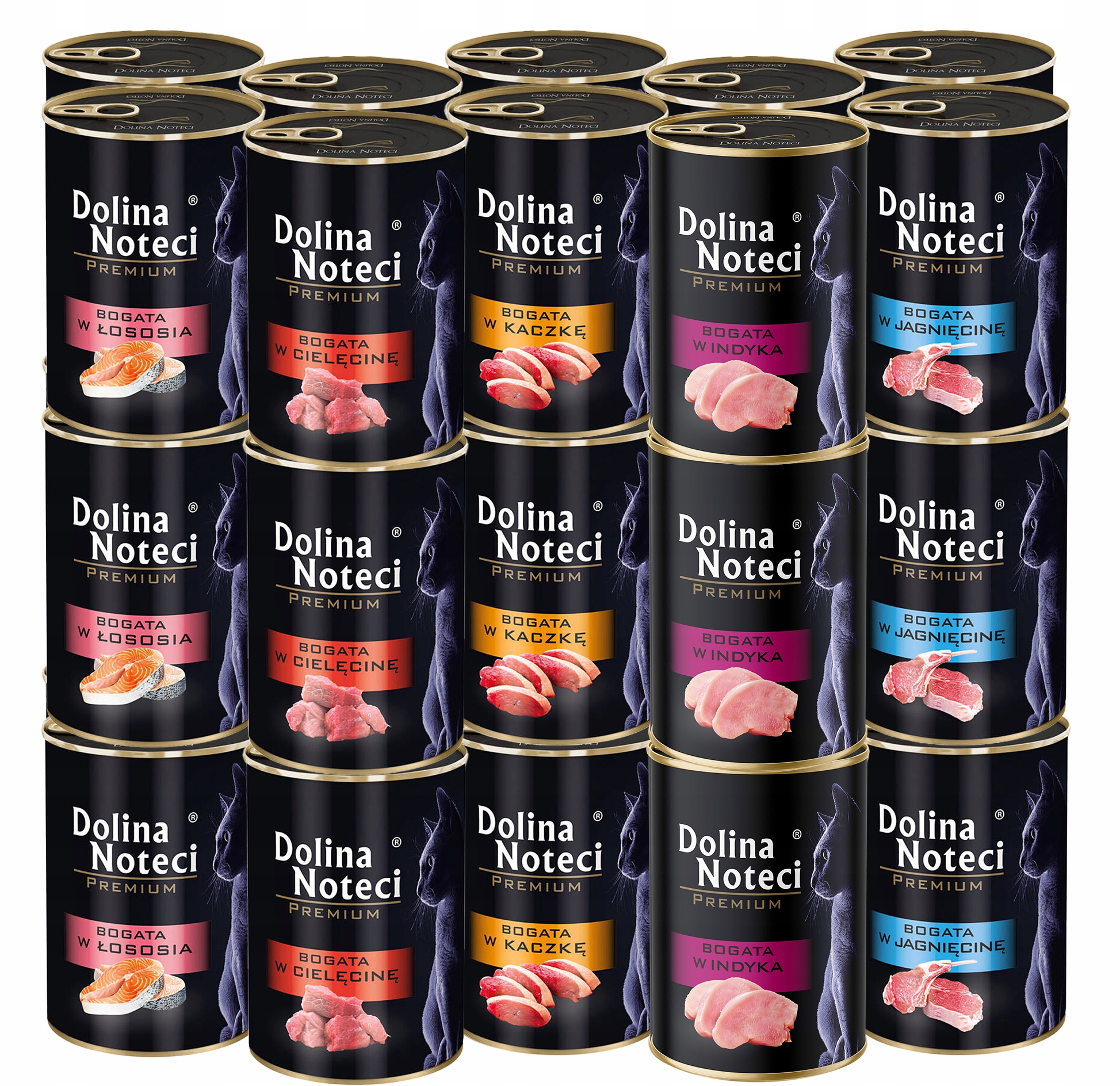 Dolina Noteci Premium Krmivo mokré pro kočky konzerva mix chutí 30x400g