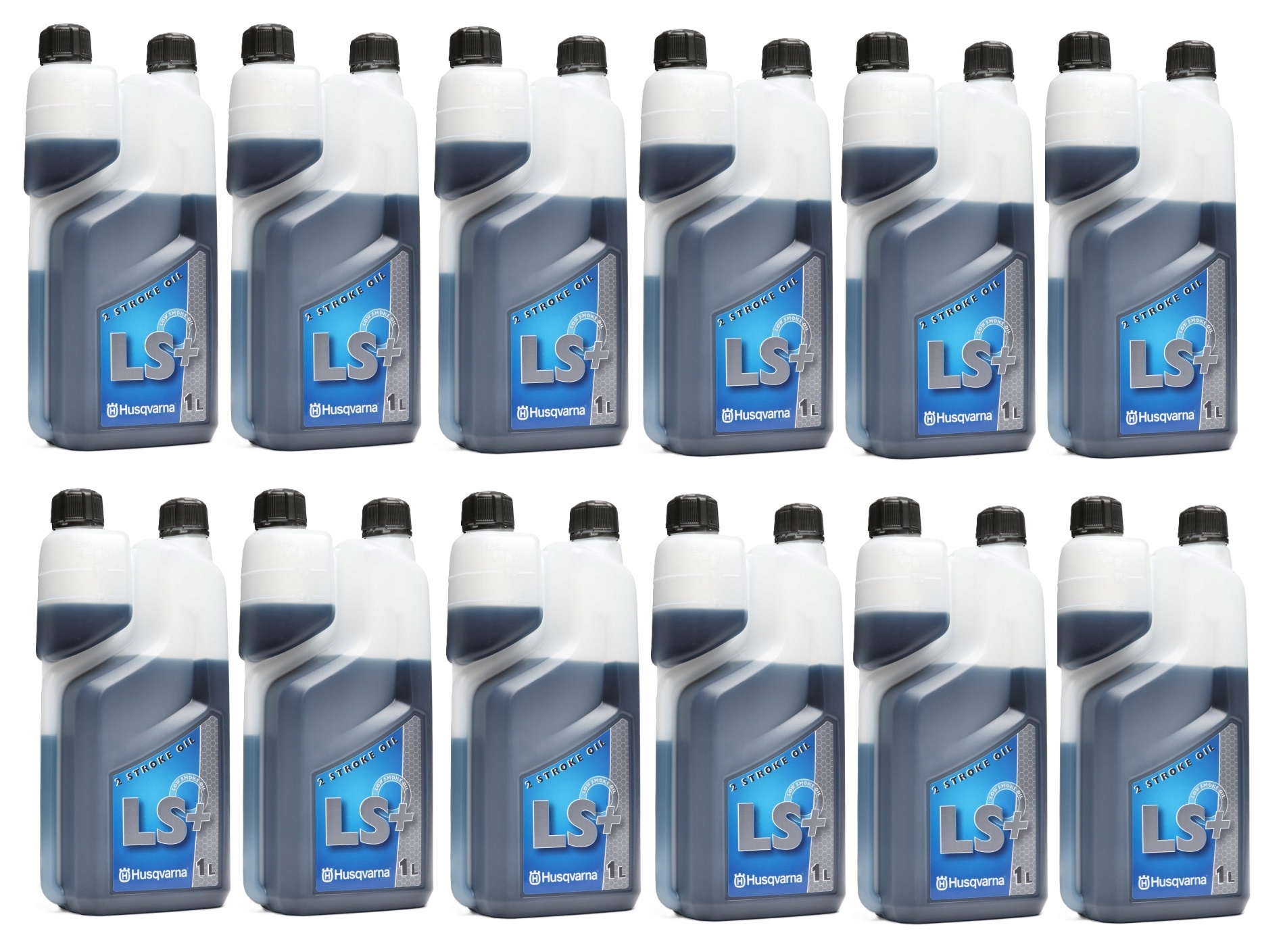 Olej Husqvarna Ls+ 1L do silników dwusuwowych 578037002 12 sztuk
