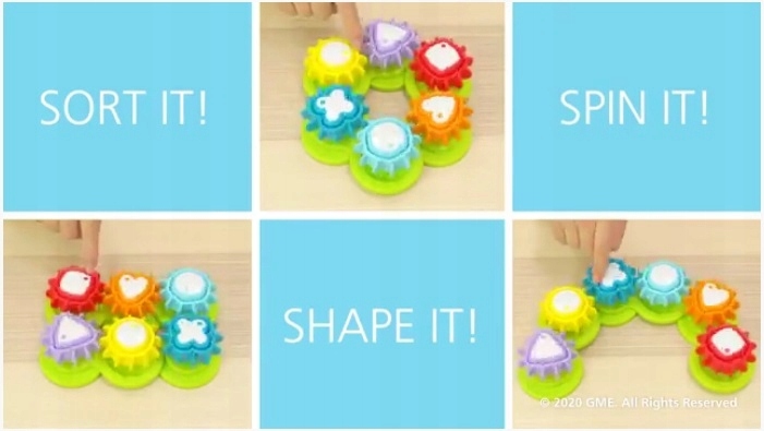 YOOKIDOO RUCHOMY SORTER WIRUJĄCE TRYBIKI 40200 Płeć chłopcy dziewczynki