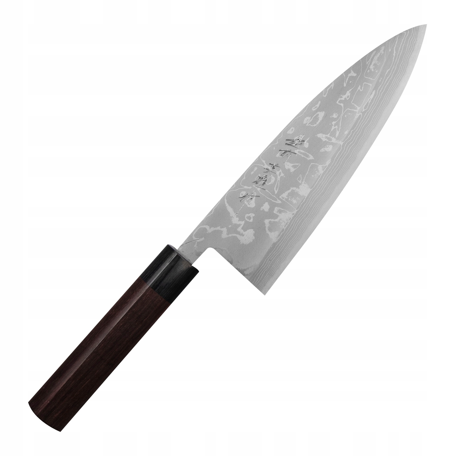 Nóż Mini Deba 21 cm Hideo Kitaoka Shirogami#2 Satin Takeshi Saji
