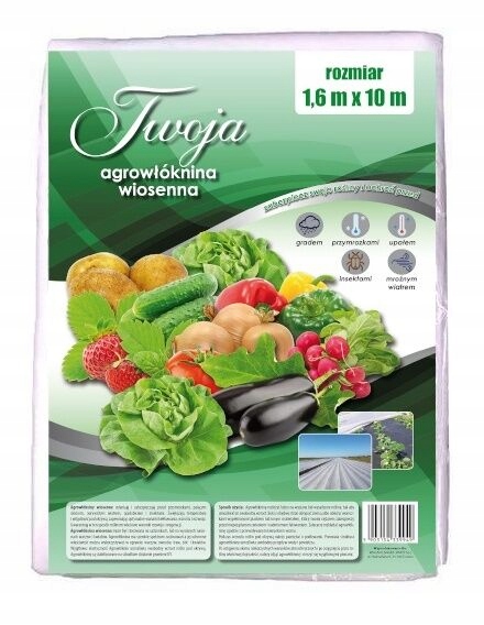 AGROWŁÓKNINA WIOSENNA BIAŁA OKRYCIOWA 1,6 x 10 m Producent Agrimpex