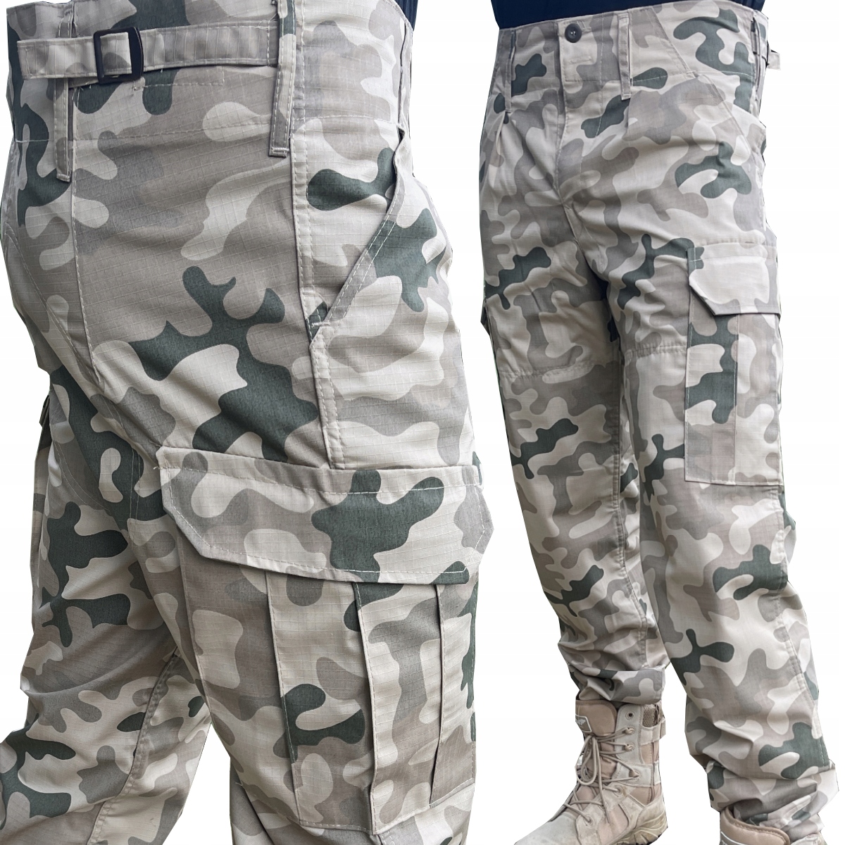 

Spodnie Wojskowe Pustynne Rip-stop Pl Desert 4XL