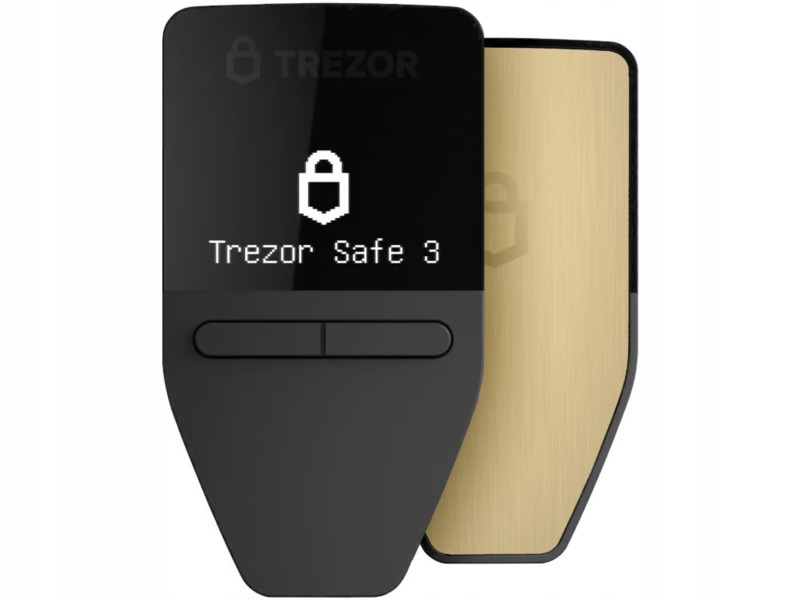 Trezor Safe 3 - Krypto Hardware Wallet z Secure Element (Solar Gold)