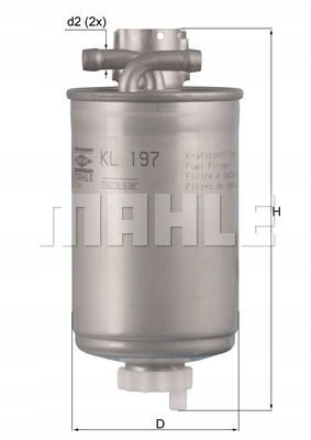 MAHLE ORIGINAL Горючее фильтры КЛАСС 197 4009026108451
