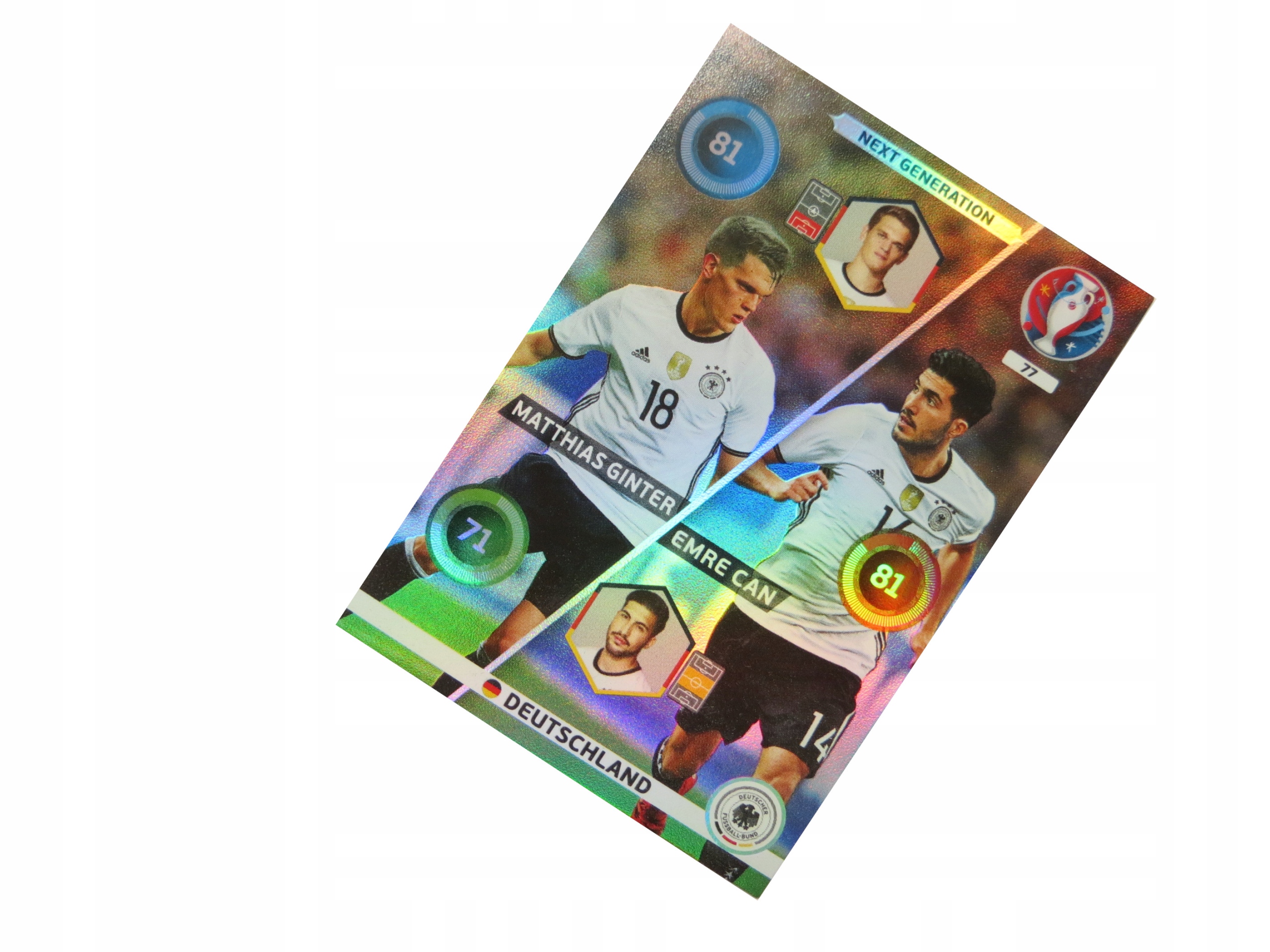Panini Uefa Euro 2016 Karty Piłkarskie Next Generation Ginter Emre Can 77