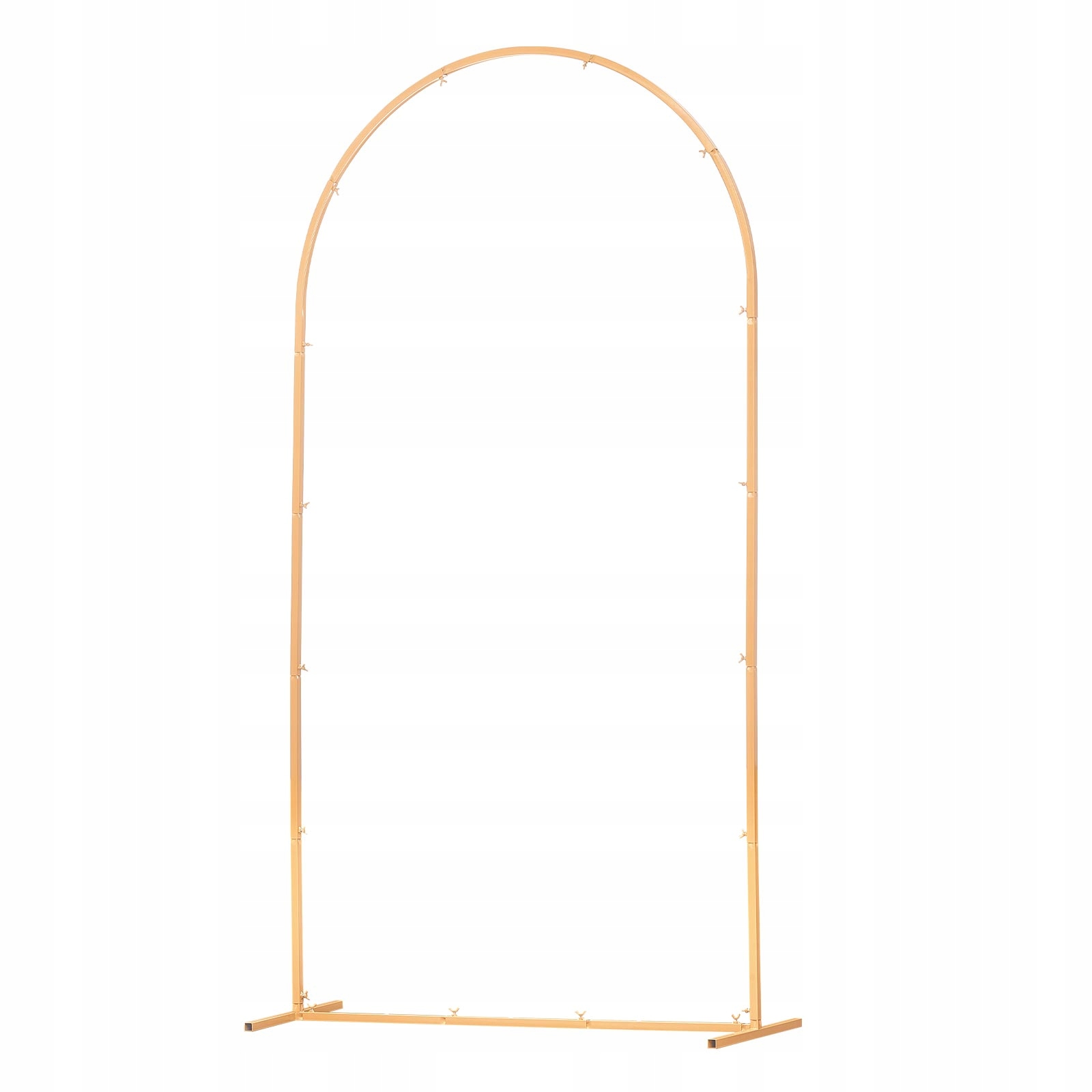 Svatební Oblouk Vevor 2 2X1 2 M, Zlatý Kovový Stojan Na Pozadí, Pevný Obloukový