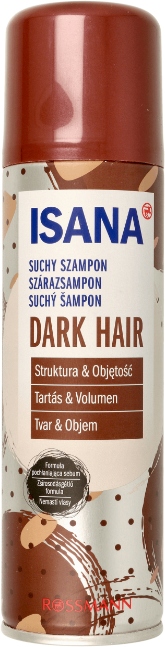 ISANA Helles Hair suchý šampón pre tmavé vlasy