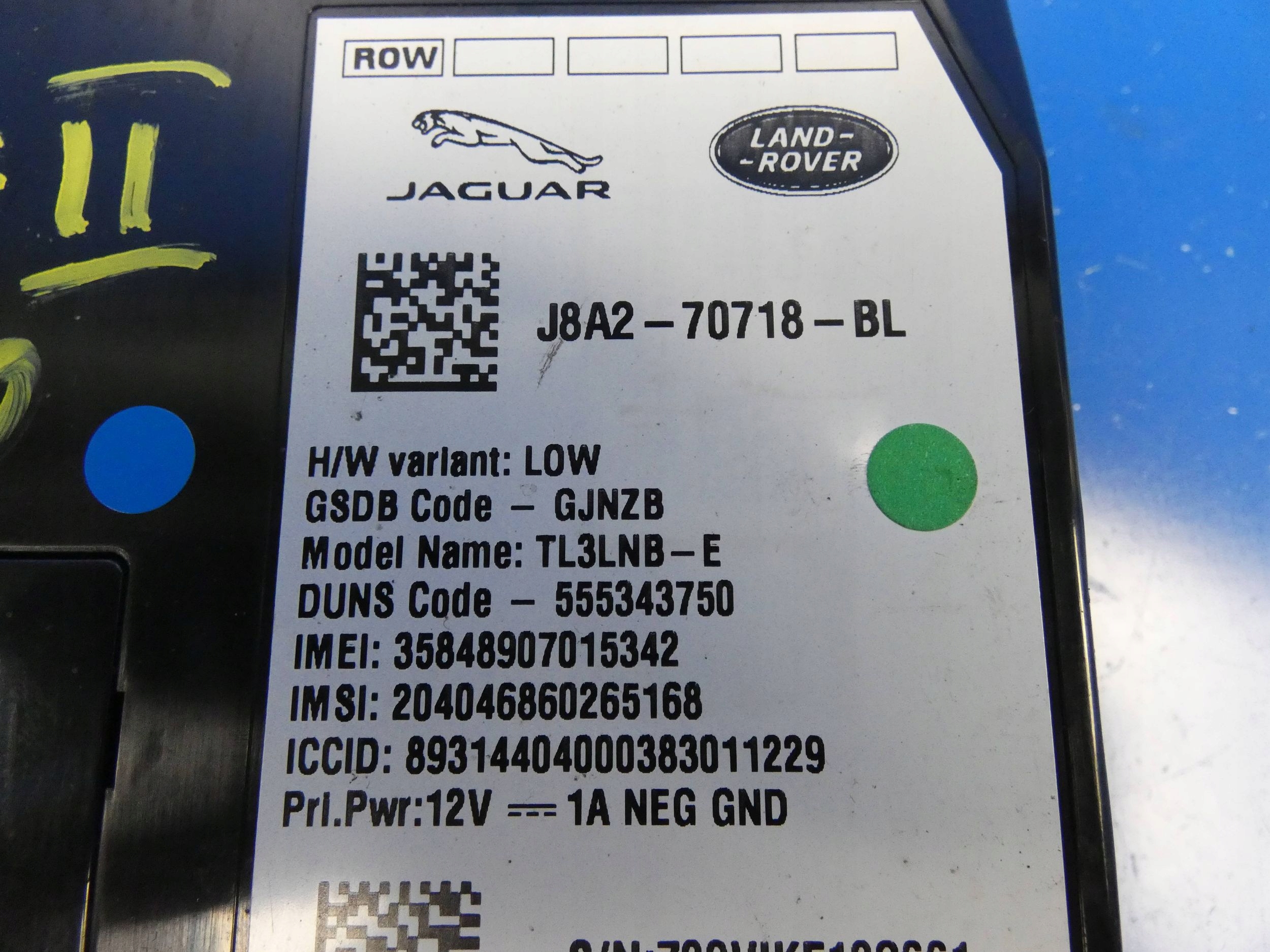 JAGUAR XF II X260 XE X760 module control unit TELEMATIC