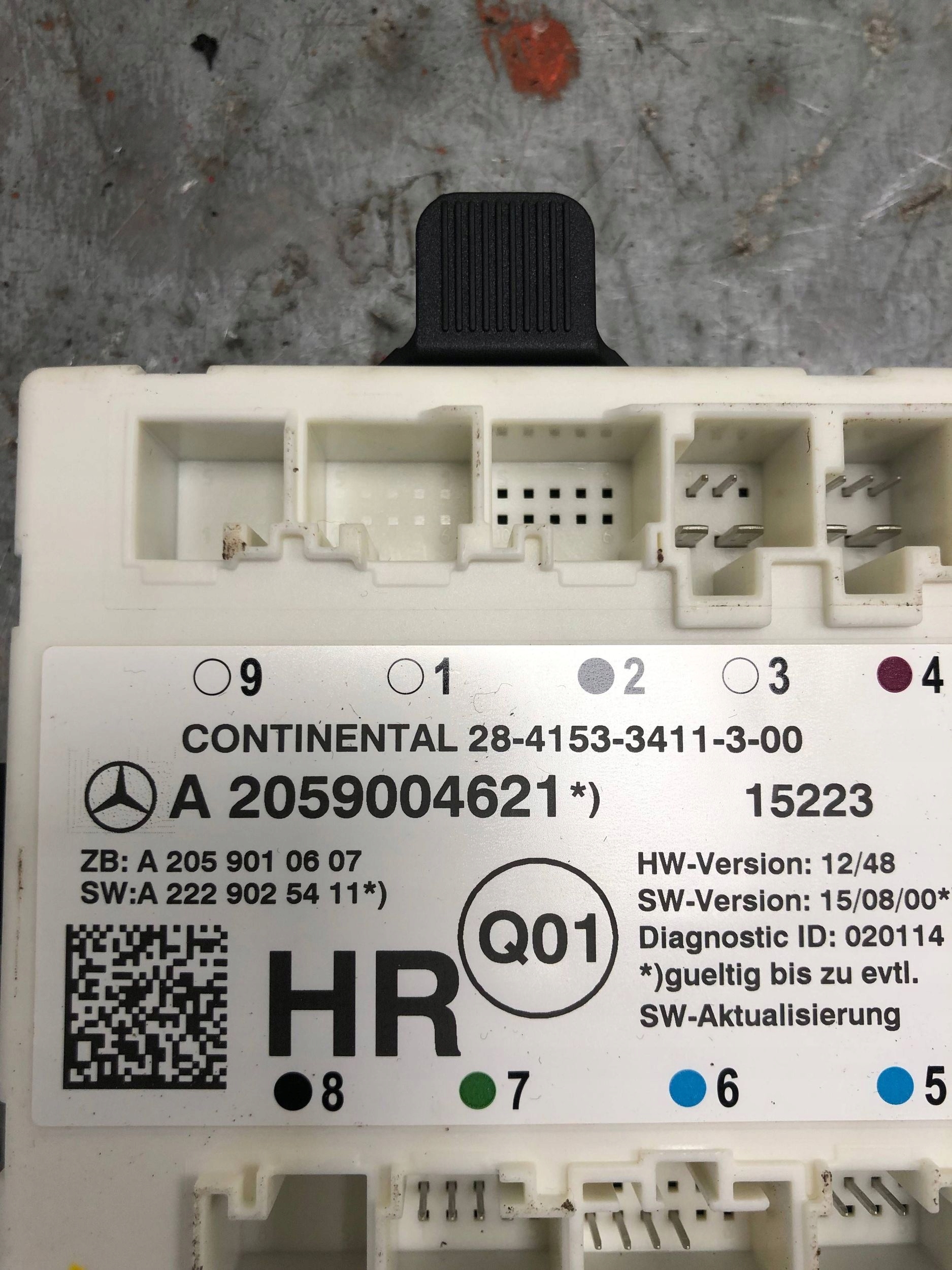 module control unit door right rear part MERCEDES W205 A2059004621