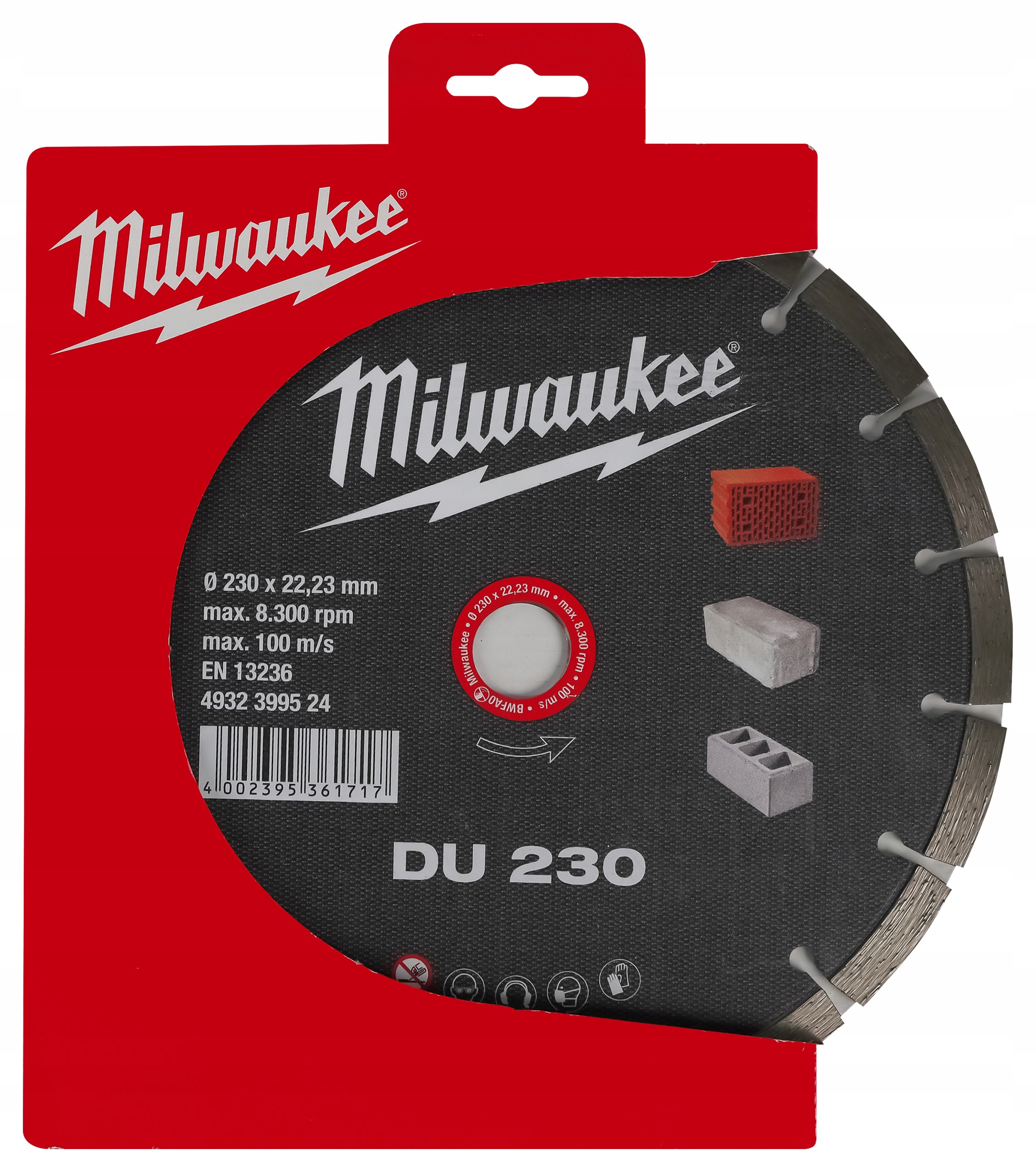 Diamantový kotouč na betonu 230 x 22,2 mm Du Milwaukee