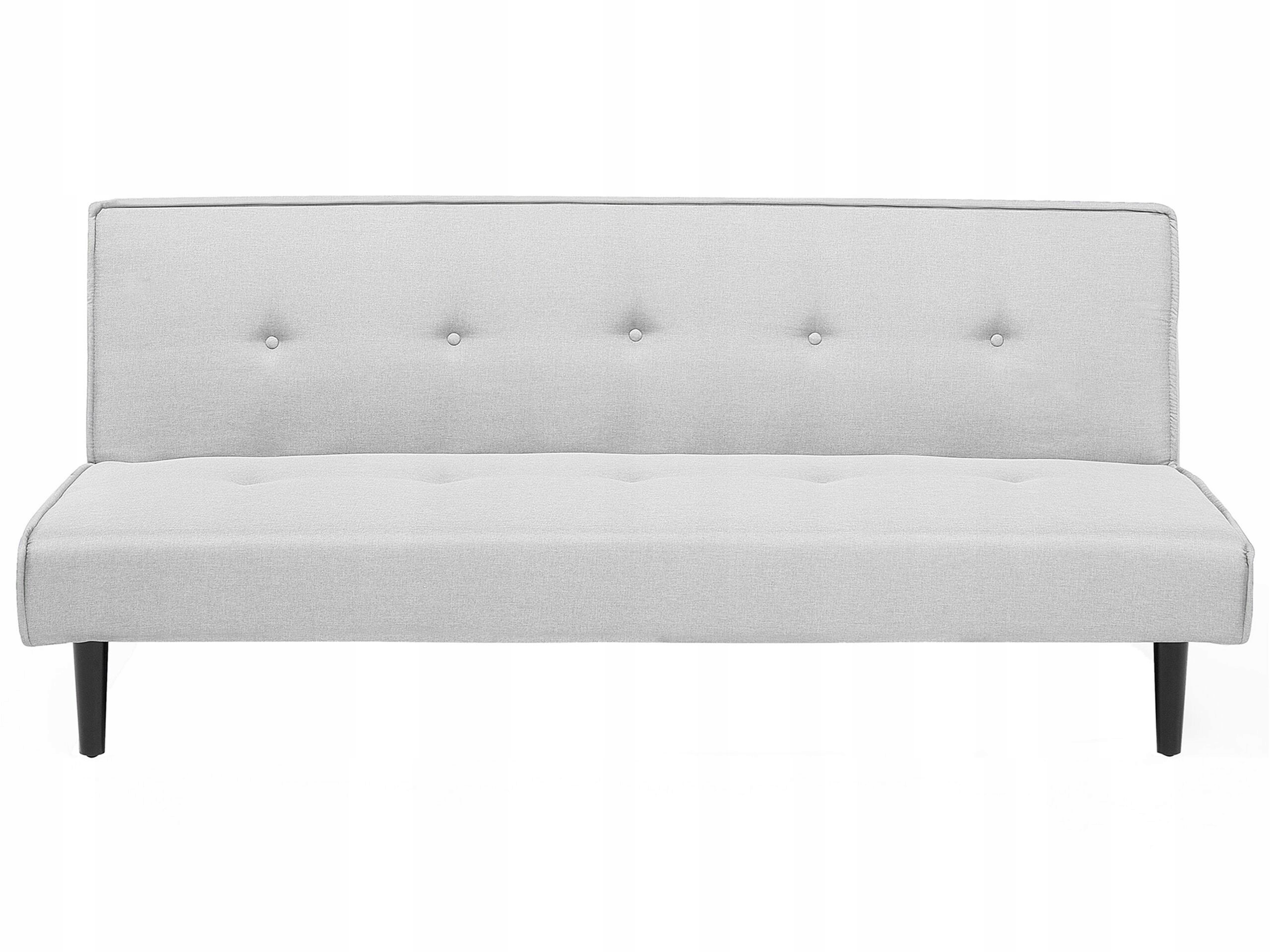 Sofa trzyosobowa rozkładana jasnoszara