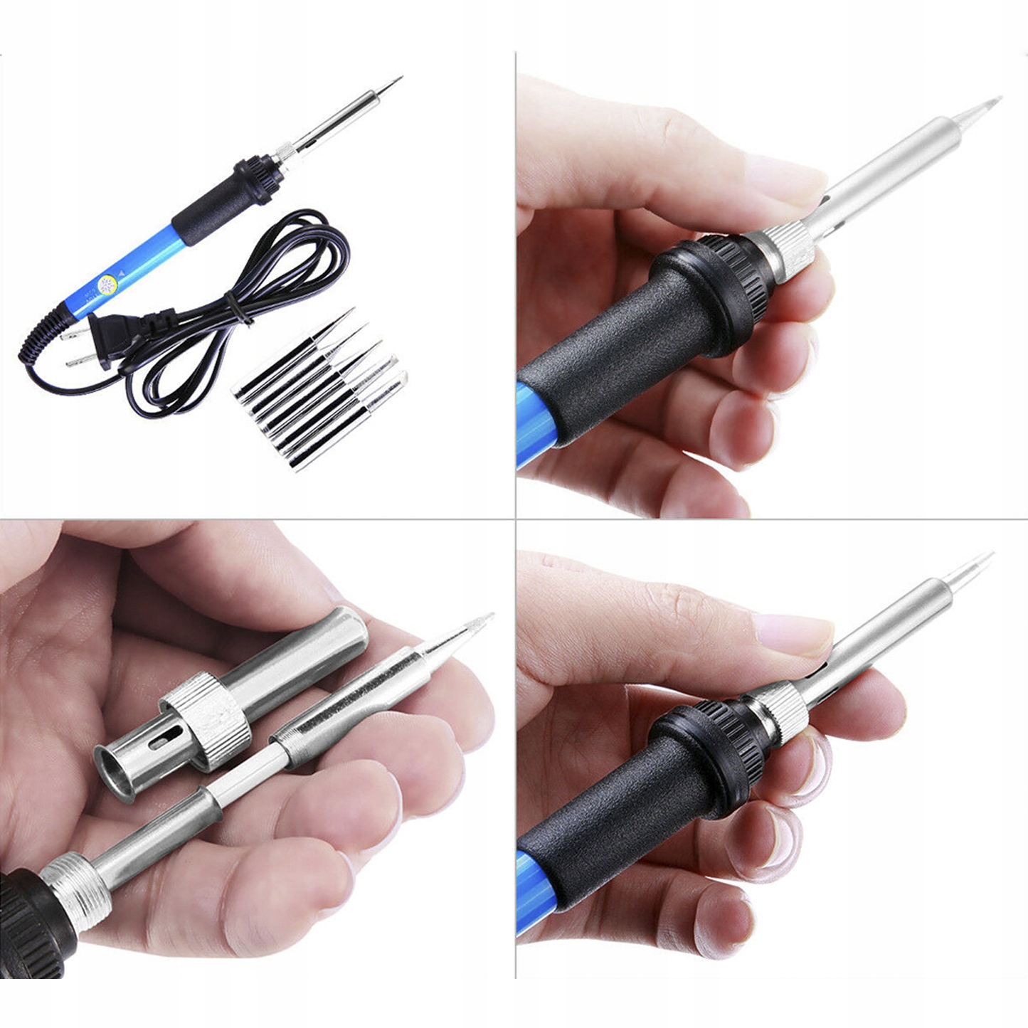 ZESTAW LUTOWNICZY LUTOWNICA Z AKCESORIAMI + ETUI. Moc 60 W