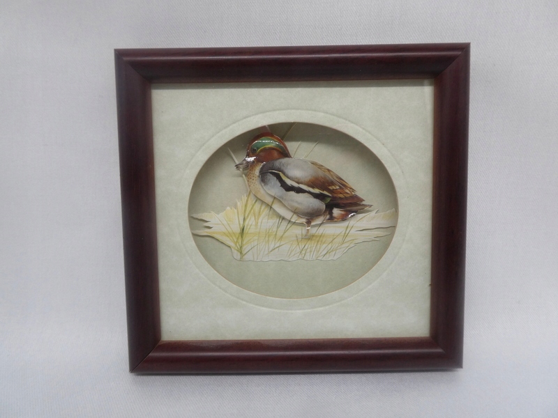 DECOUPAGE DZIKA KACZKA W RAMCE 1-2255