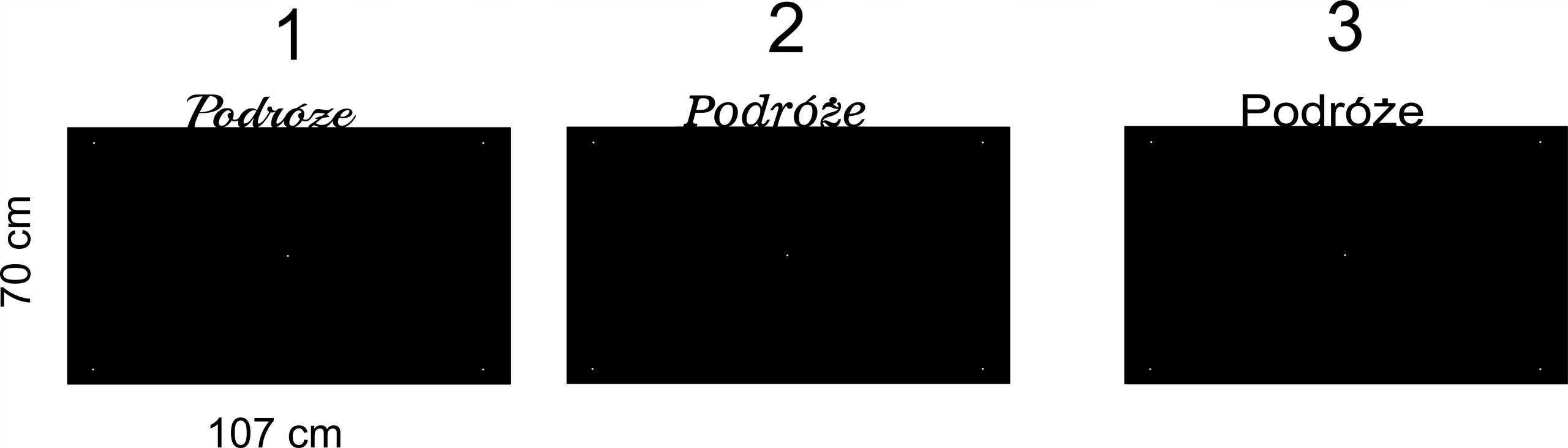 107x70 cm Kovová tabule magnety obdélník Magnetická nápis Cestování