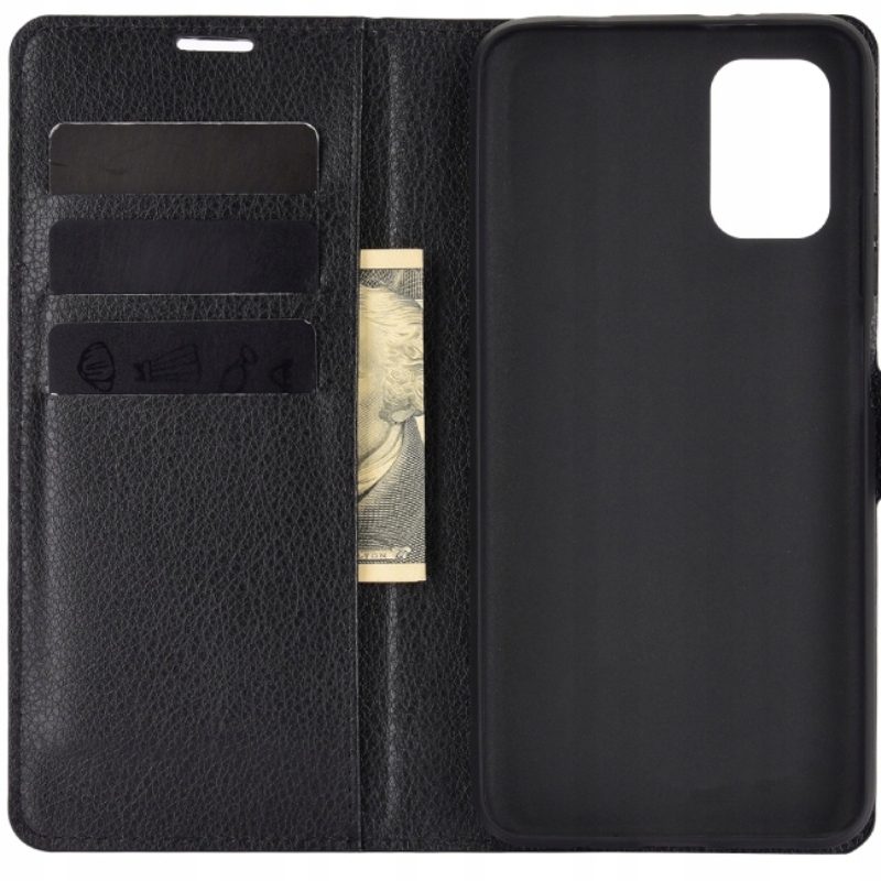 

Etui Z Klapką Portfel Litchi Do Redmi 9T