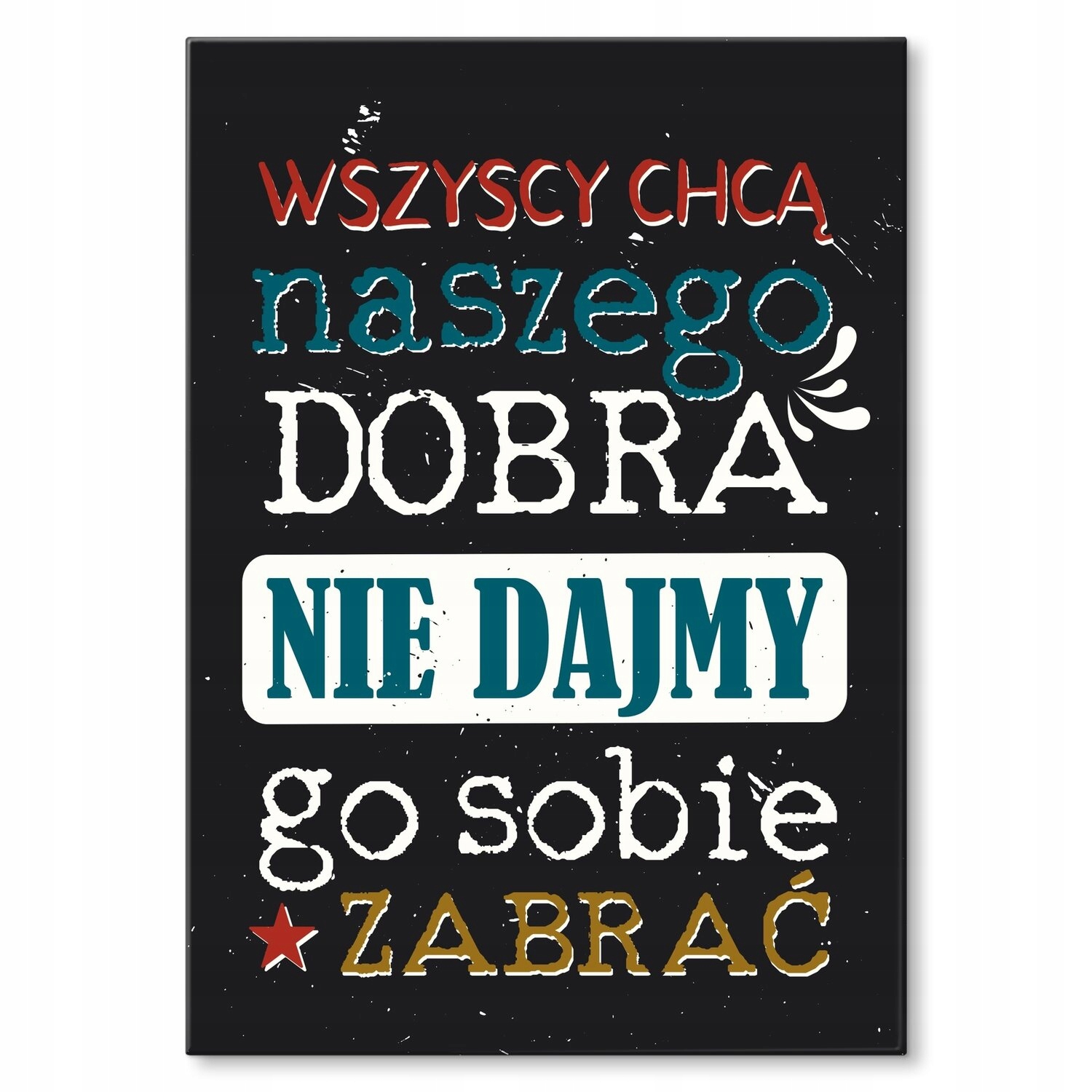 Kovový plakát našeho dobrého Dárek 22 x 31 cm